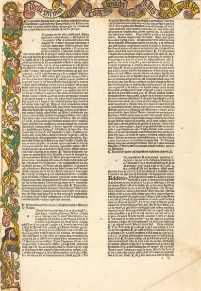 Border from an Almanac, c. 1489.