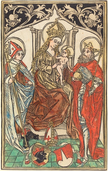 The Madonna and Child Enthroned, with Saints Corbinian and Sigismund, 1492.