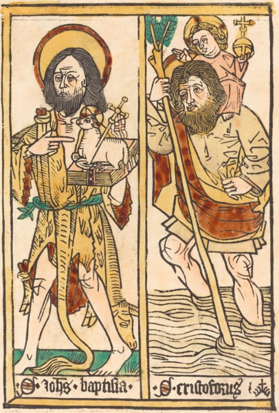 Saint John the Baptist and Saint Christopher, 1470/1480.