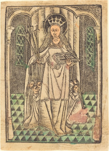 Saint Ursula as Protectress, in or after 1480.