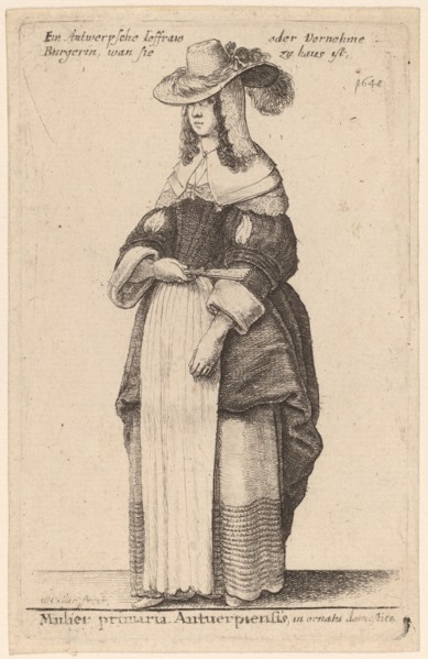 Mulier Primaria Antuerpiensis, in Ornatu Domestico.