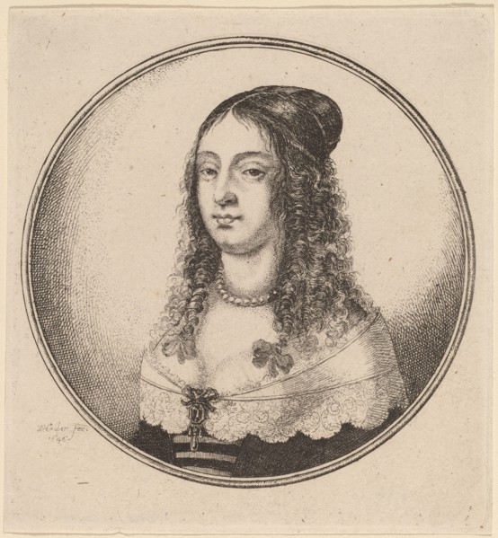 Lady with Ribbons on Curls, 1646.