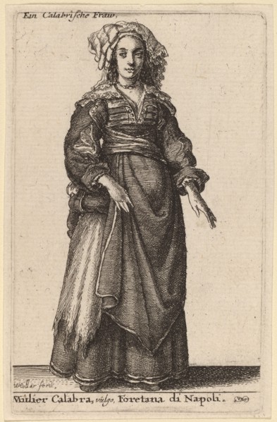 Mulier Calabra, Vulgo, Foretana di Napoli.