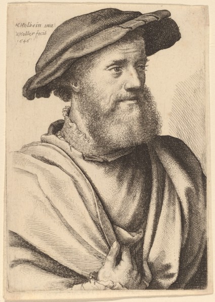 Man with Beard Looking Right (Hans Holbein?), 1646.