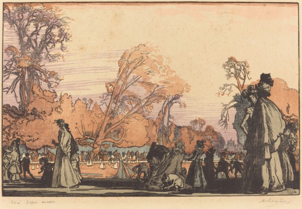 The Pond in the Tuileries, 1898.