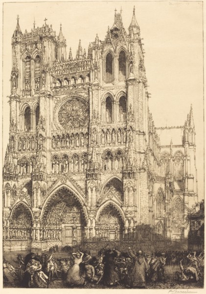 Amiens Cathedral (Cathedrale d'Amiens - Jour d'inventaire), 1907.