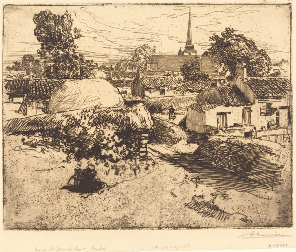 View of St.-Jean-de-Mont, Vendee (Vue de St.-Jean-de-Mont, Vendee), 1892.