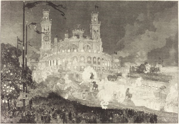 14 Juillet. Illumination du Palais du Trocadéro, 1883.