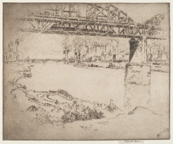 The City Bridge, St. Louis, 1919.