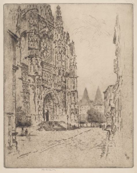 Towers of the Bishop's Palace, Beauvais, 1907.