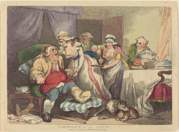 Comfort in the Gout, 1785.