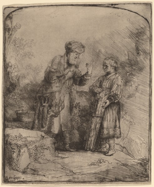 Abraham and Isaac, 1645.