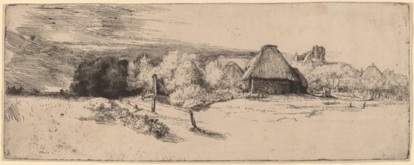 Landscape with Trees, Farm Buildings and a Tower, c. 1651.