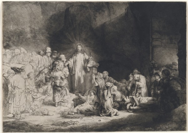 Christ Preaching (The Hundred Guilder Print), c. 1643/1649.