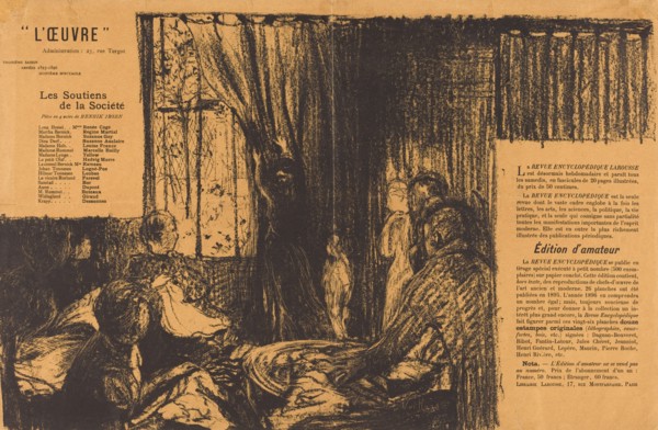 Les Soutiens de la société, 1896.