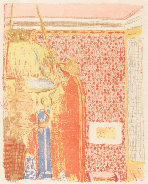 Interior with Pink Wallpaper III (Interieur aux tentures roses III), c. 1896 (published 1899).