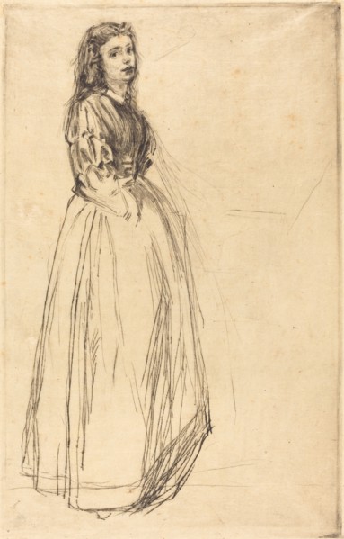Fumette, Standing, 1859.