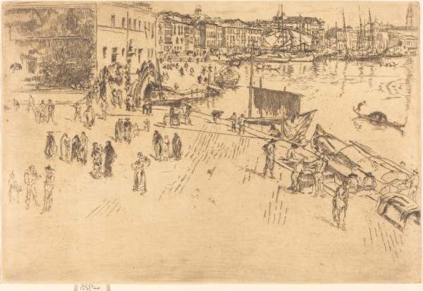 The Riva, No.I, 1879/1880. Creator: James Abbott McNeill Whistler.