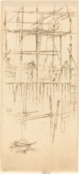 Savoy Scaffolding, c. 1887.