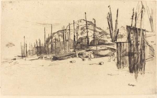 Fishing-Boats, Hastings, 1877.