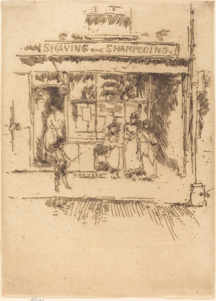 Shaving and Shampooing, c. 1886/1888.