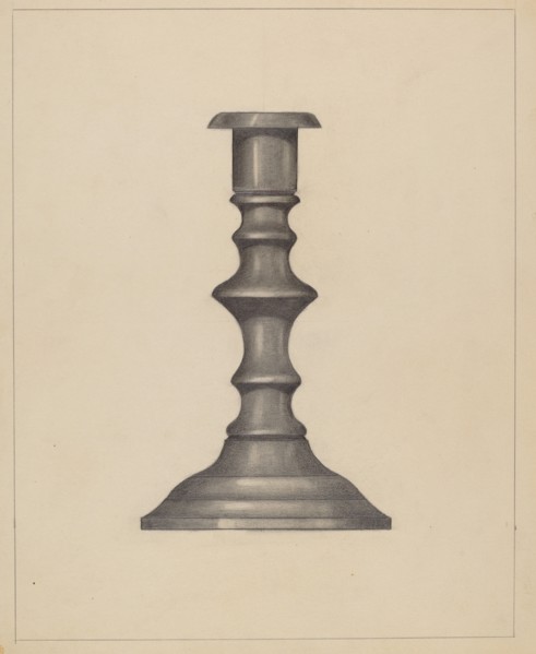 Candlestick, c. 1937.