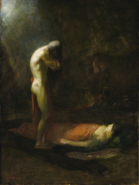 The Mourning Brave, ca. 1892.