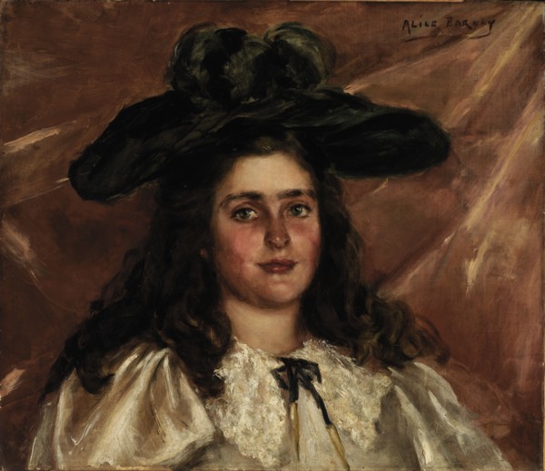 Laura Alice in Big Hat, ca. 1892-1895.