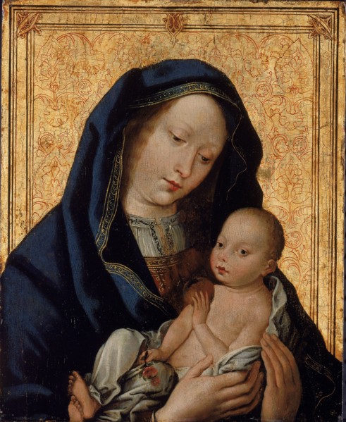 Virgin and Child with Apple, 15th century.
