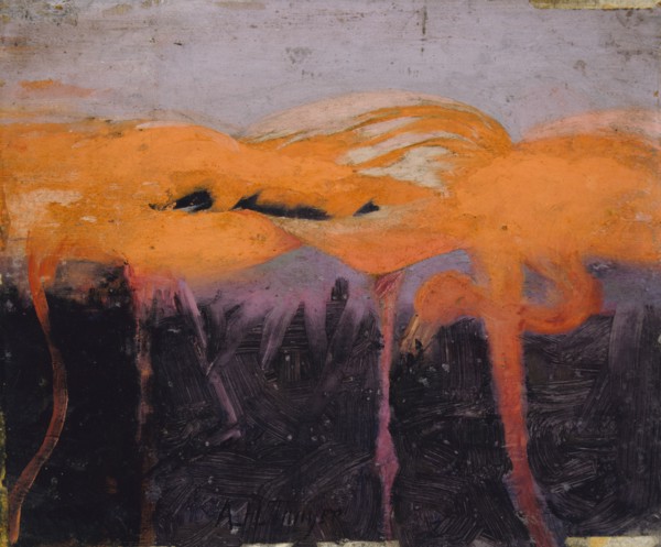 Red Flamingoes, study for book Concealing Coloration in the Animal Kingdom, ca. 1905-1909.