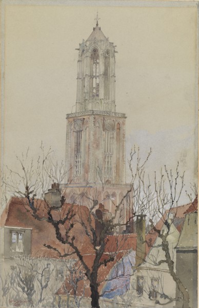 Tower of the Cathedral of Utrecht, Holland, 1898.