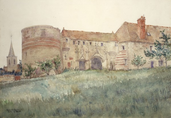 Chateau de l'Houblouniere, 1924.