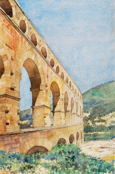 Pont du Gard, France, 1926.