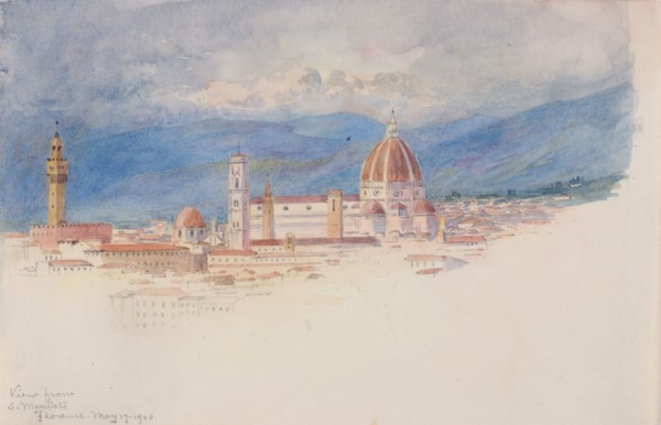 View from S. Miniato, Florence, 1900.