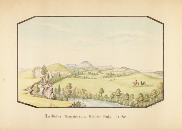 The Wichita Mountains from Medicine Bluff, Indian Territory, 1867.