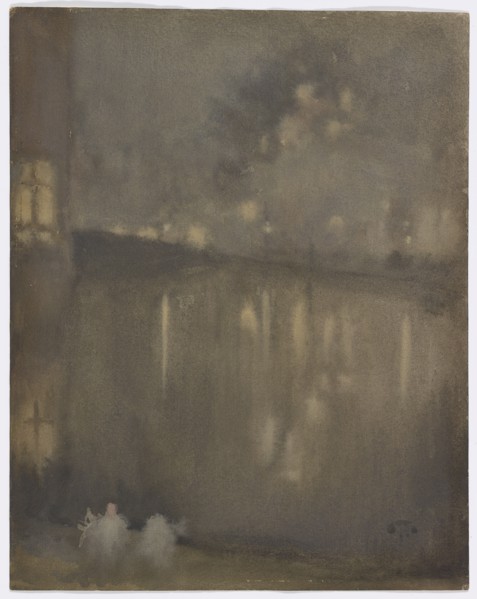Nocturne: Grey and Gold?Canal, Holland, 1882.