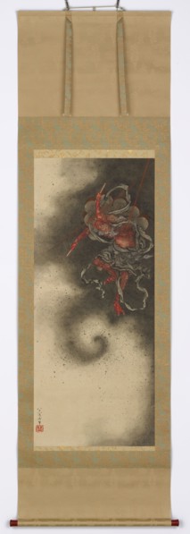 Thunder god, 1847. Possibly by Katsushika Hokusai.