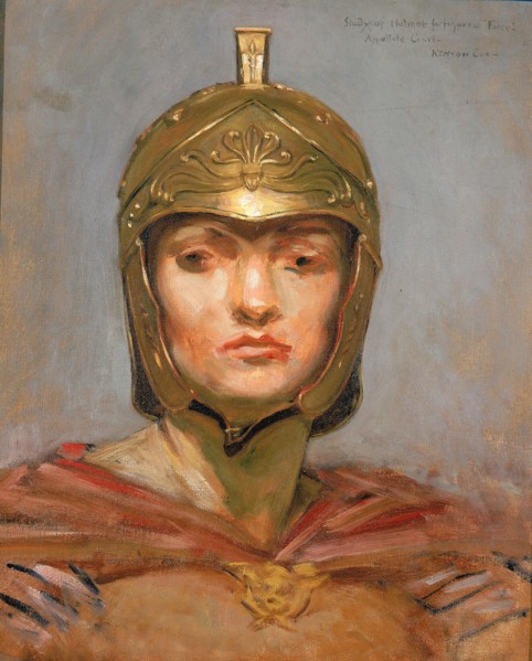 Study for Mural for Appellate Court Building, New York; "Statute Law", Helmet for Figure of "Force", ca. 1899.