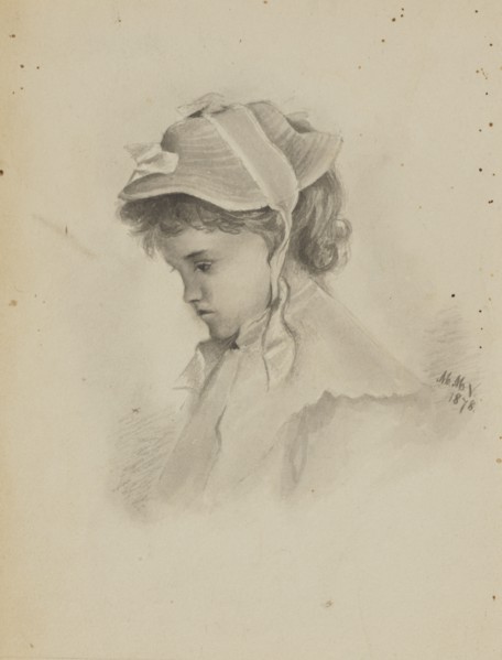 Untitled (Head of a Child Looking Down), 1878.