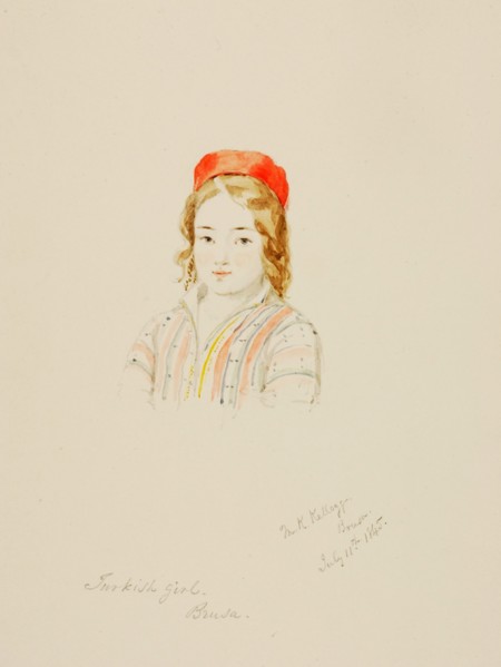 Turkish Girl, Brusa, 1845.