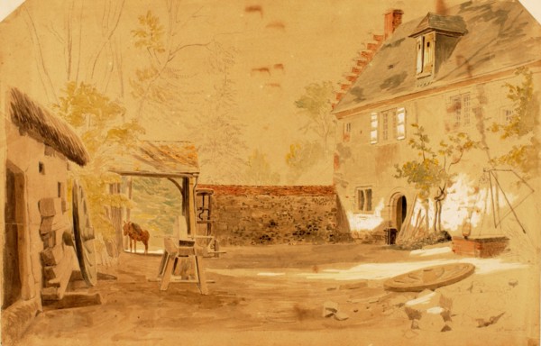 Ancient Abbey of St. Valery, France, 1862.