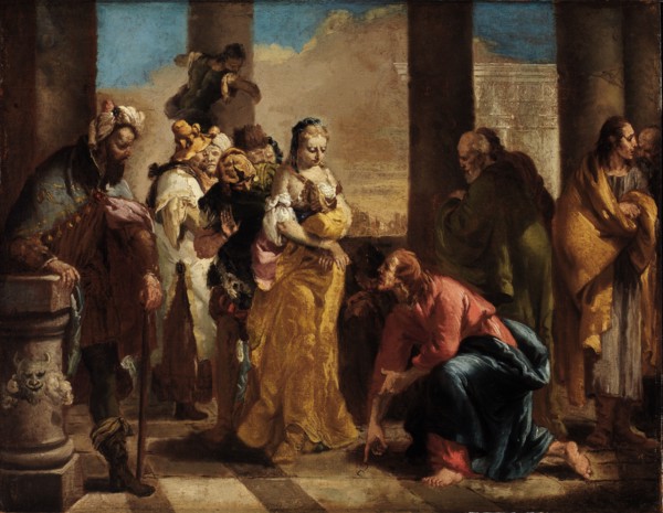 Woman Taken in Adultery, 18th century.