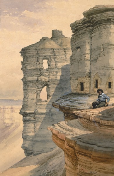 Cliff Houses on the Rio Mancos, Colorado, 1878.