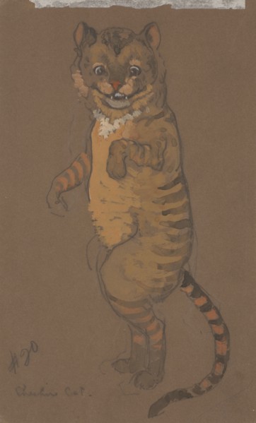 Cheshire Cat (costume design for Alice-in-Wonderland, 1915).