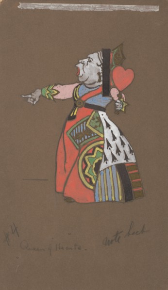 Queen of Hearts (costume design for Alice-in-Wonderland).