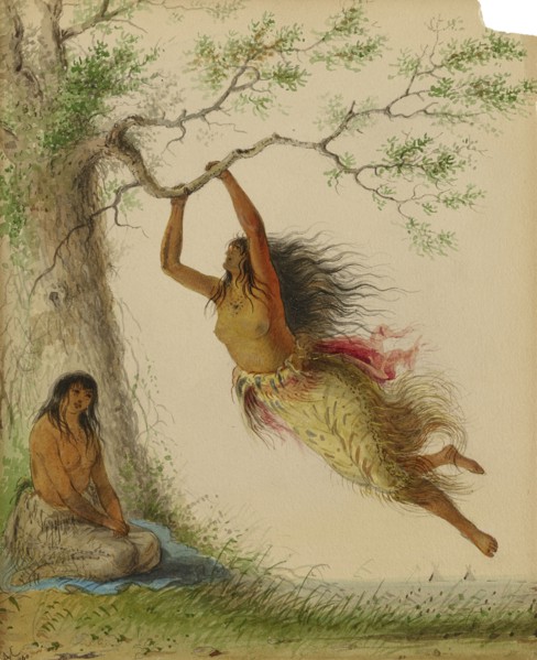 Indian Girls Swinging, 1860.