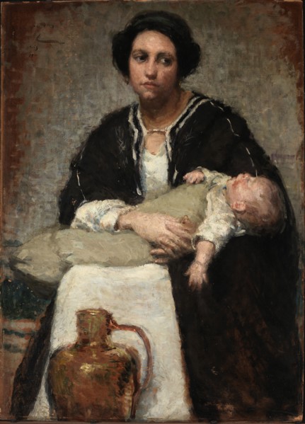 Mother and Sleeping Baby, 1911.