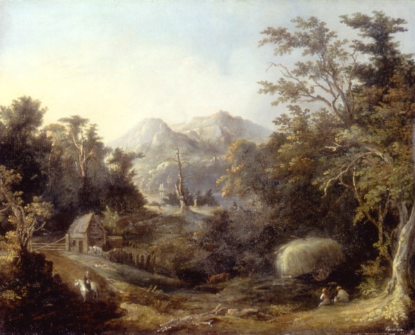 Landscape with Farm and Mountains, 1832.