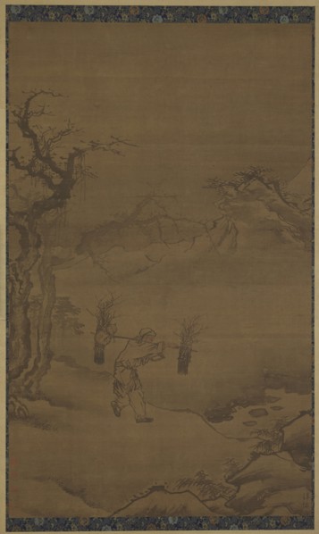 The Studious Woodcutter Zhu Maichen, 16th century. Formerly attributed to Zhang Shunmin.
