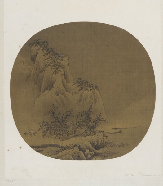 Travelers in Snowy Mountains, 12th-13th century.